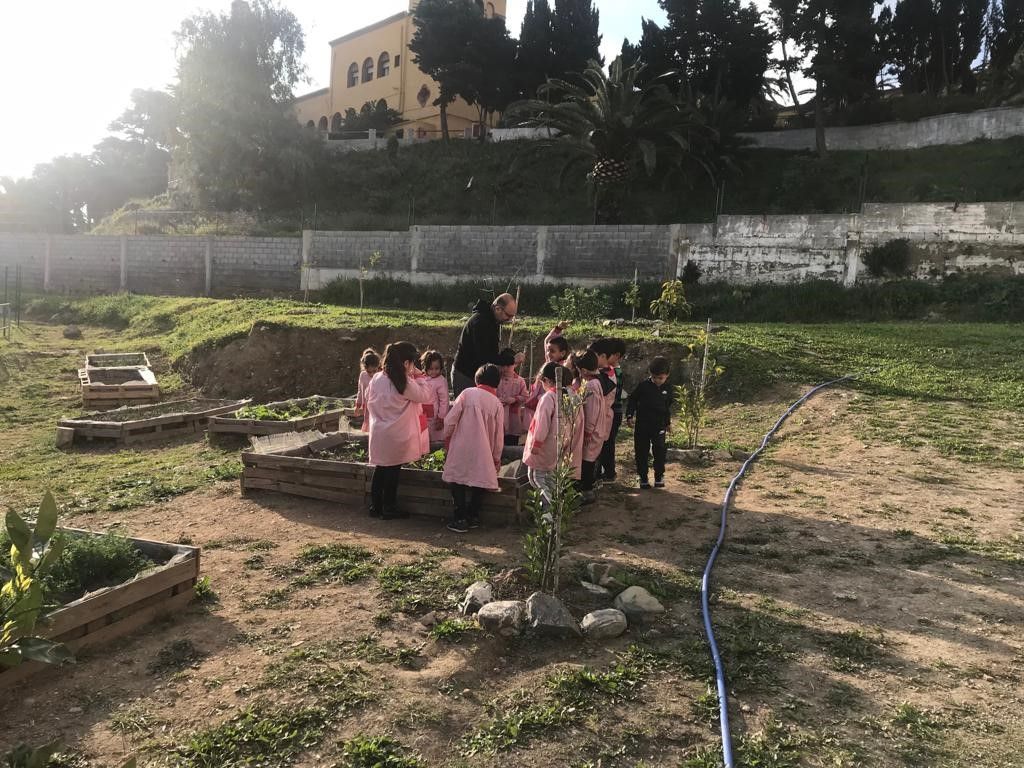 El centro Ortega y Gasset construye el primer huerto-jardín de Ceuta “en toda regla”