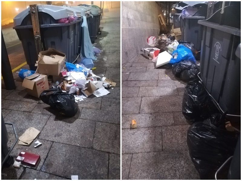 USO-Trace denuncia la dejadez de la ciudad en el control del depósito diario de los residuos sólidos urbanos