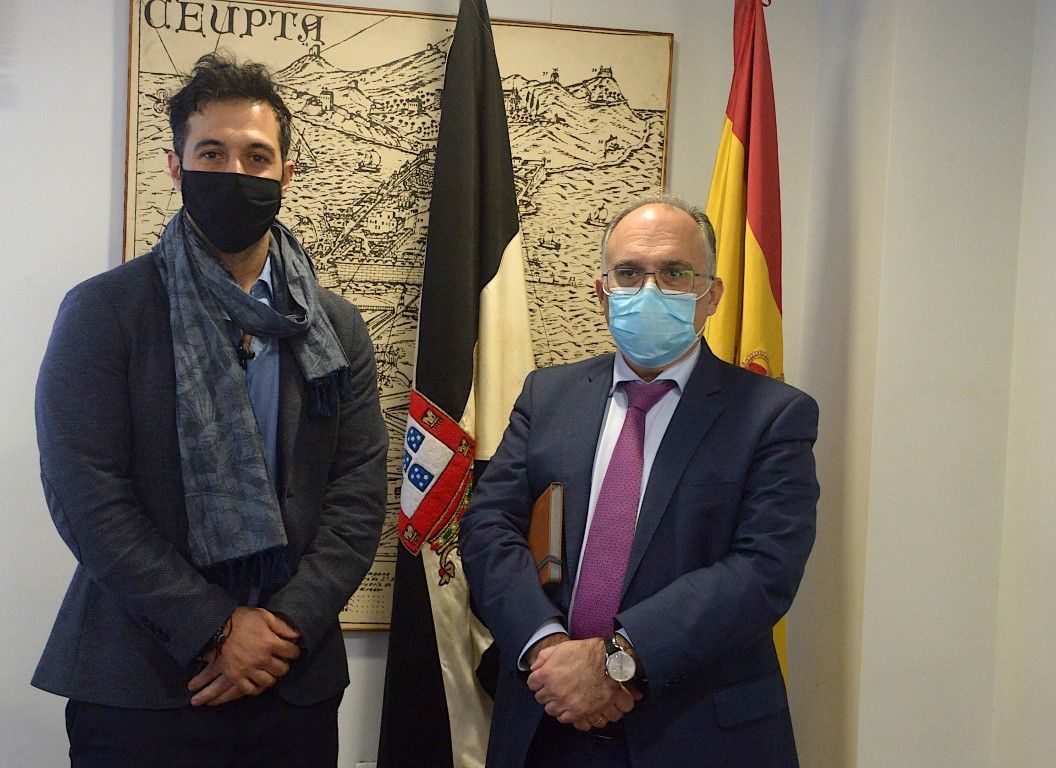 Alberto Gaitán se reúne con el decano del Colegio de Arquitectos