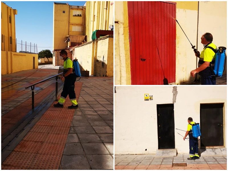 Trace mantiene las labores de desinfección en las barriadas