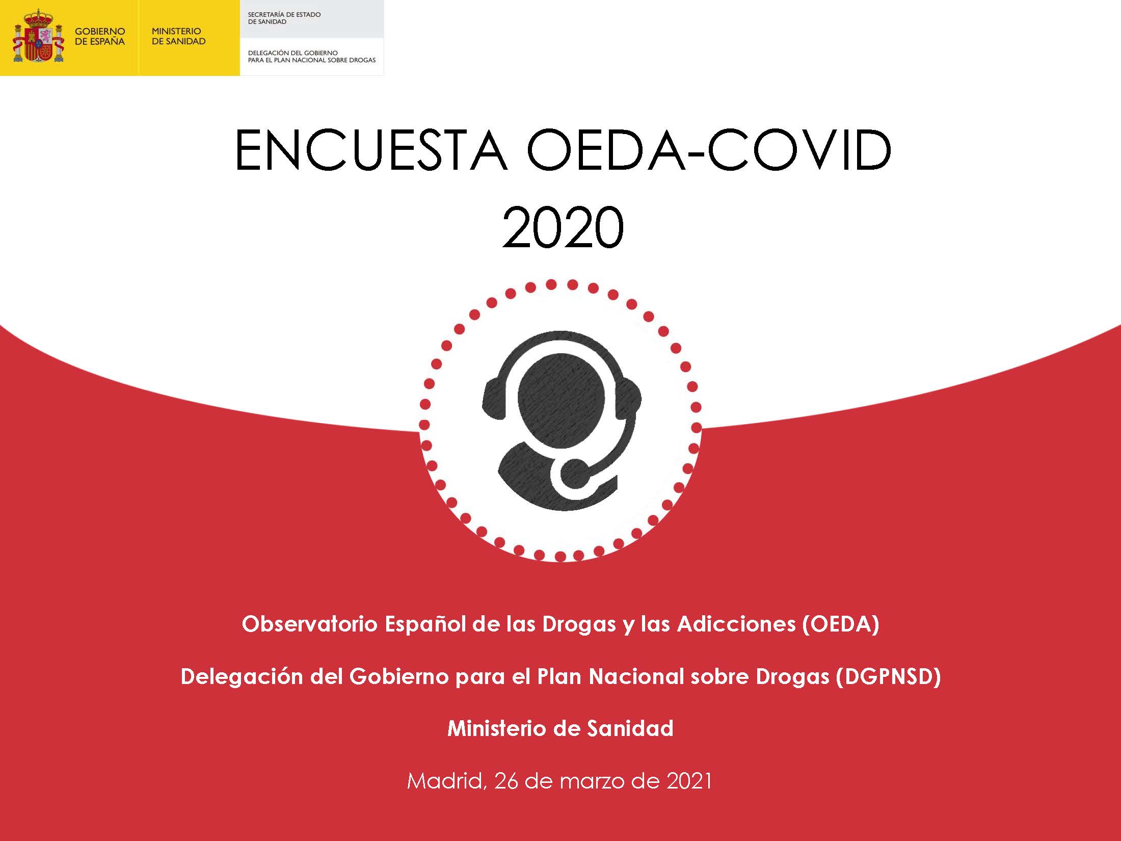 La encuesta OEDA-COVID 2020 revela un descenso del consumo de alcohol, tabaco y cannabis durante la pandemia por COVID-19
