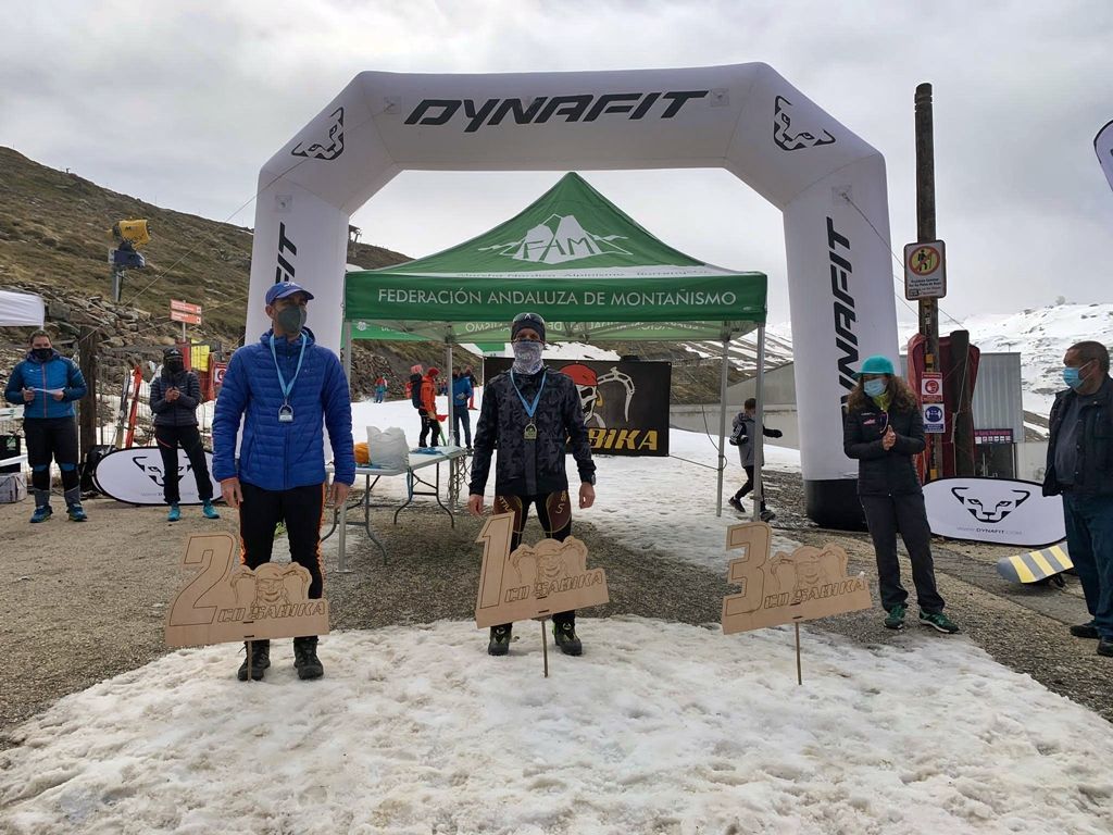 José Antonio Carracao, del club Tridingo Team, segundo clasificado en la cronoescalada del Campeonato de Andalucía de Esquí de Montaña
