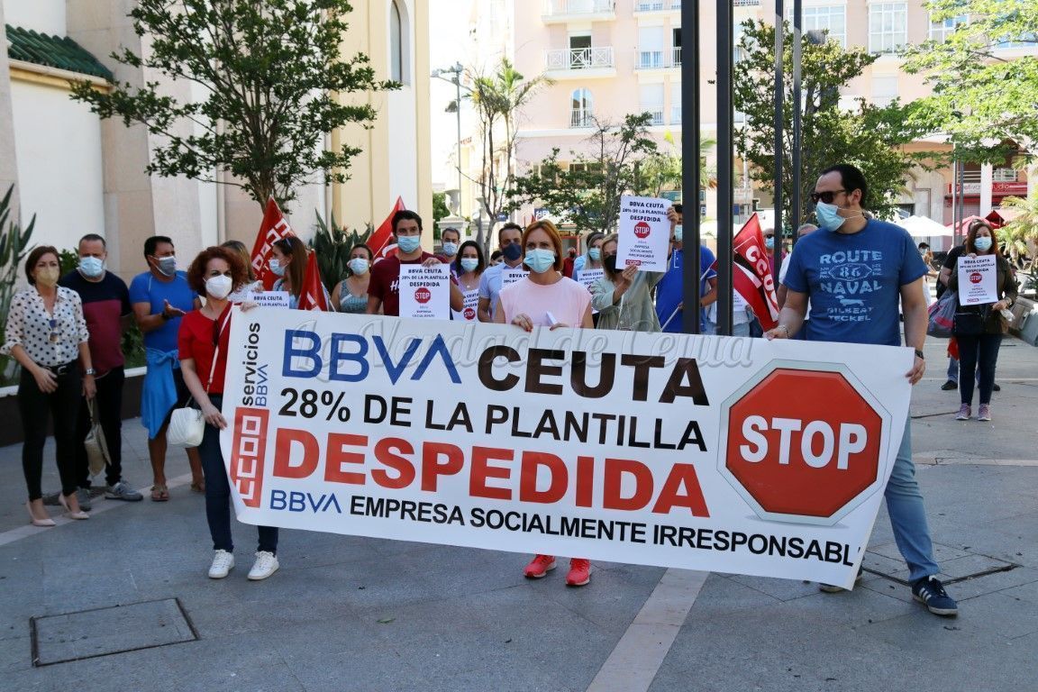 BBVA despedirá a 8 de sus 29 empleados en Ceuta