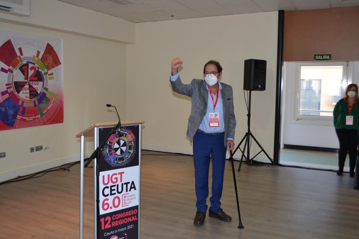Juan Carlos Pérez Ortega es reelegido secretario general de la UGT de Ceuta con el 80% de los votos