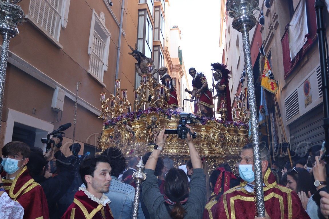 La Flagelación vuelve a llenar de devotos Teniente Pacheco en su salida procesional