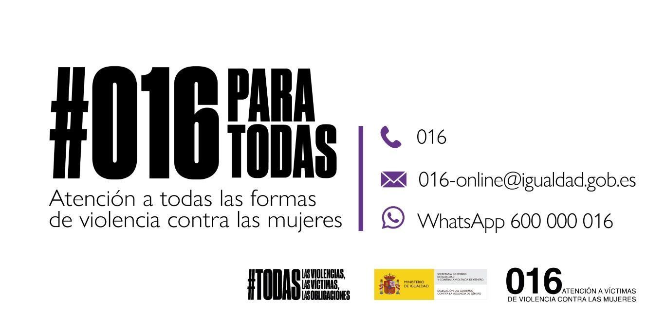 Las llamadas pertinentes al 016 aumentan un 35,47% respecto al año anterior