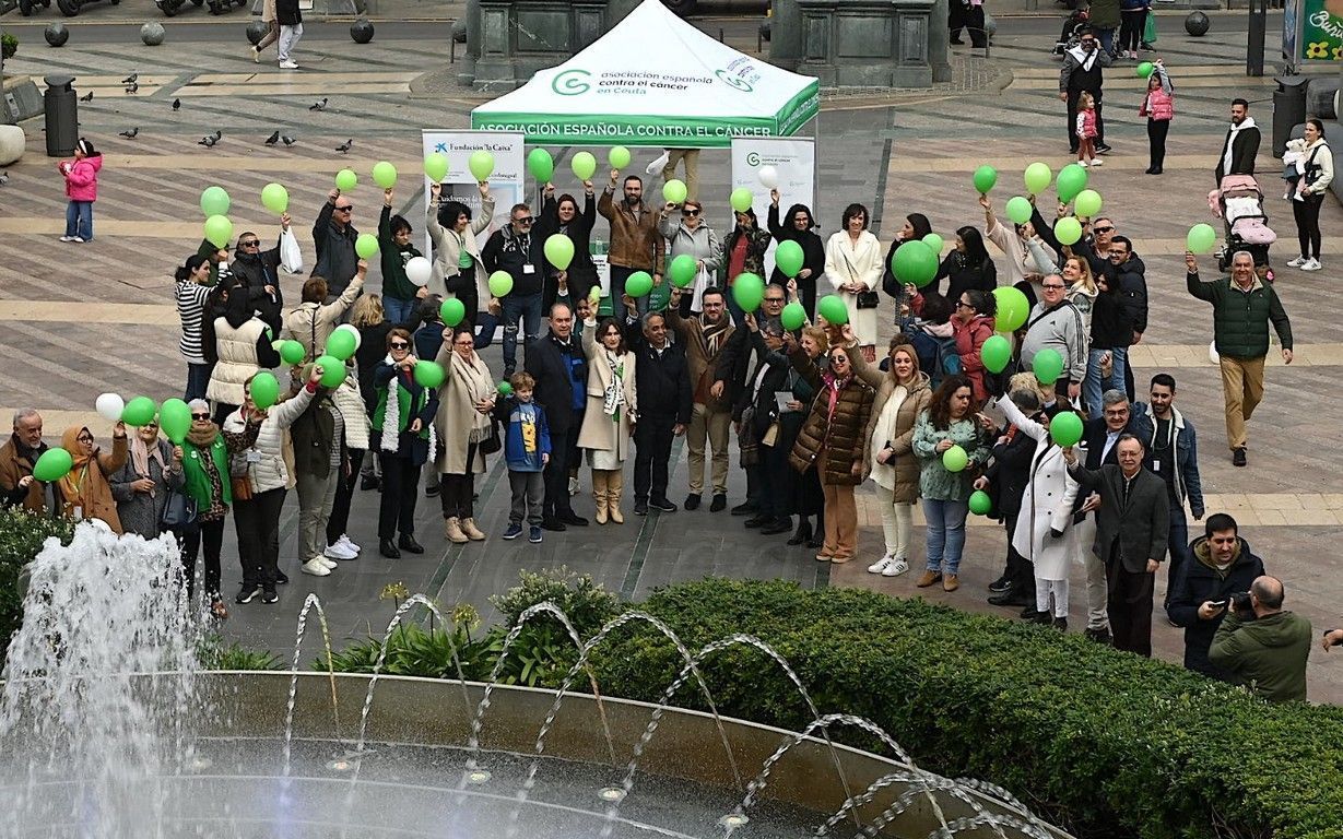 Ceuta conmemora el Día Mundial contra el Cáncer con un acto en la Plaza de los Reyes