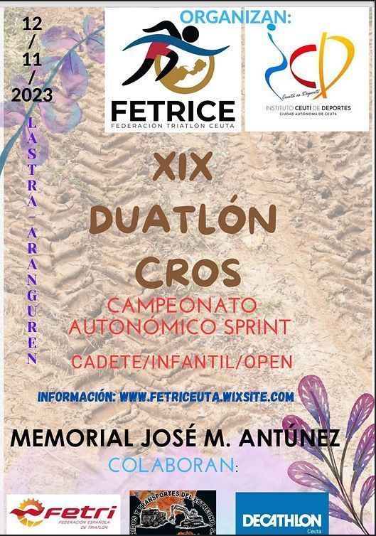 La Federación de Triatlón pondrá fin a los eventos de esta temporada con el XIX Duatlón Cros