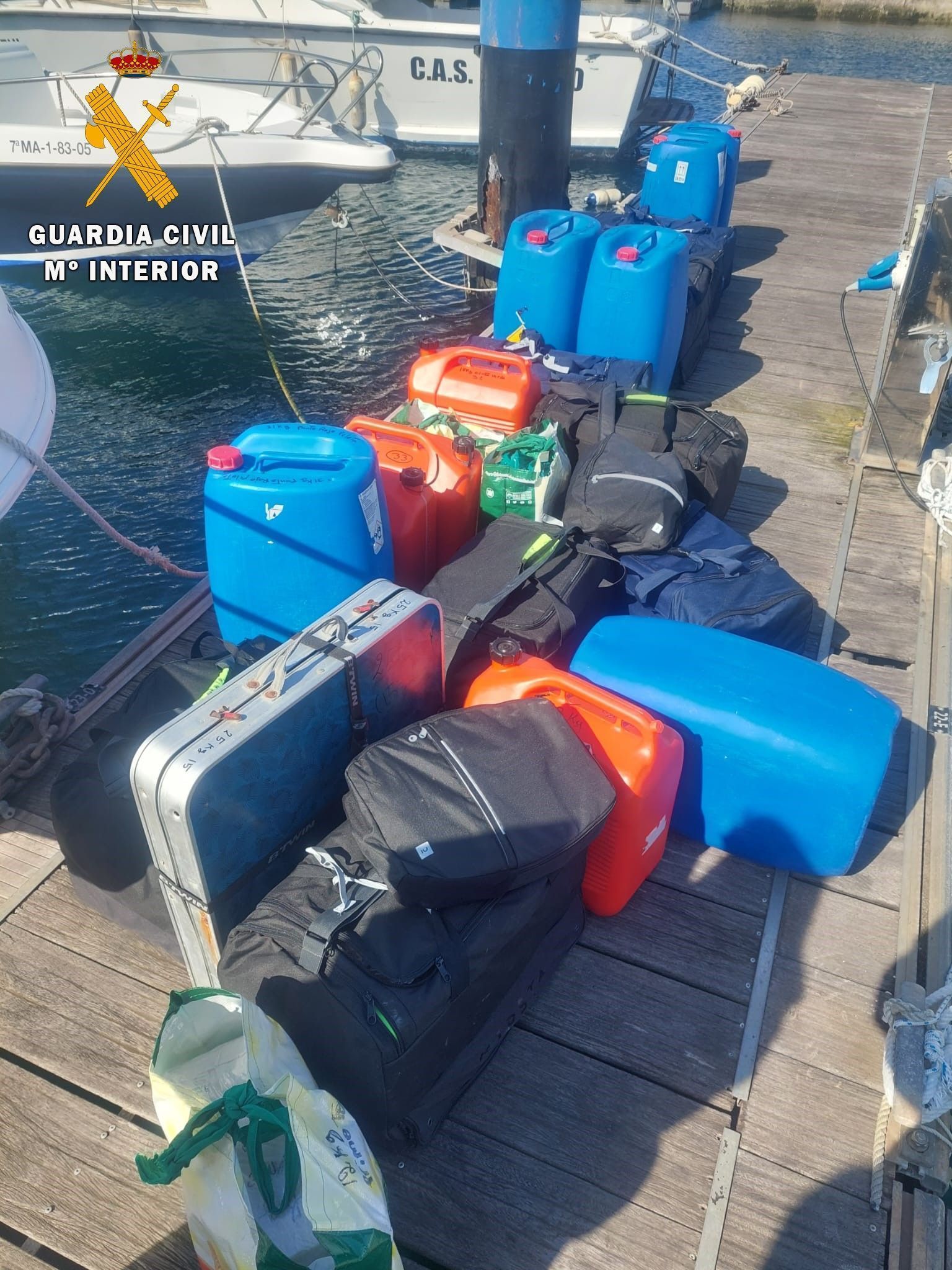 La Guardia Civil interviene más de 1.000 kilos de hachís en dos operaciones