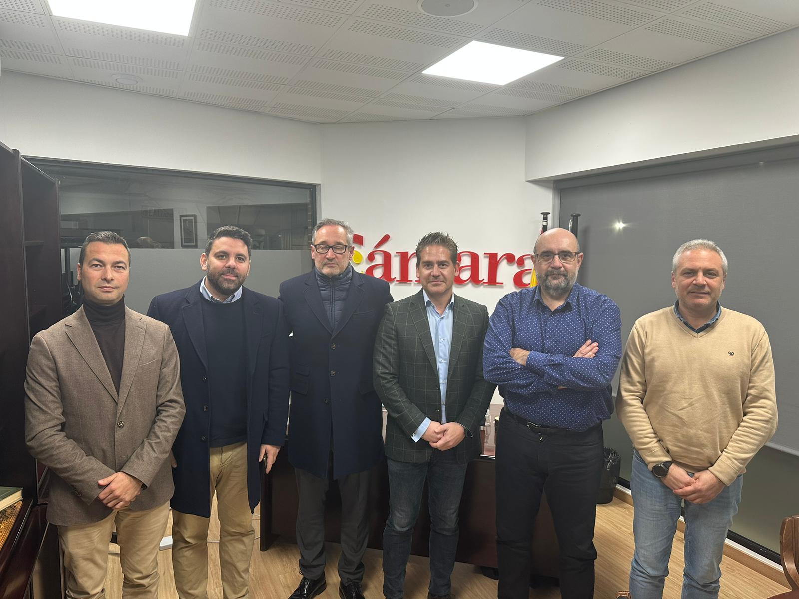 El presidente nacional de CSIF, Miguel Borra, se reúne con la Cámara de Comercio de Ceuta