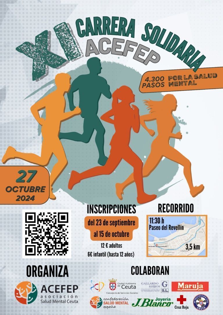 ACEFEP presenta una nueva edición de su Carrera Solidaria "4.300 pasos por la Salud Mental"