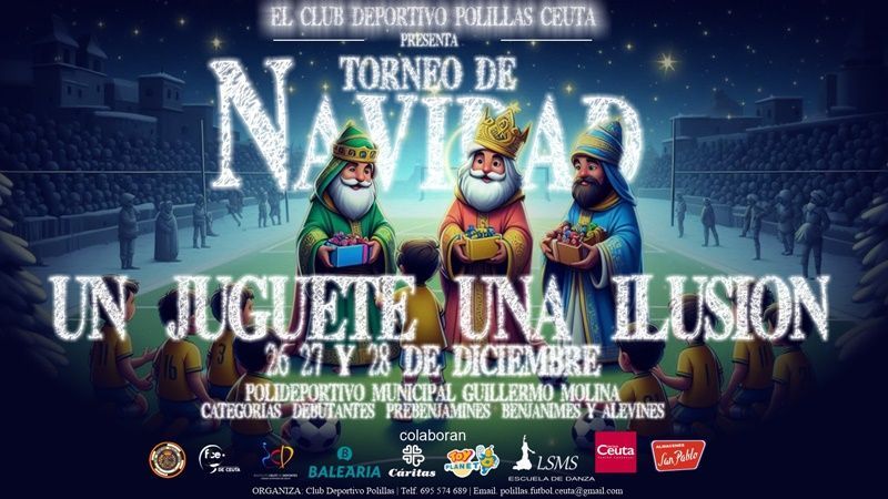 El Polillas vuelve a organizar el torneo navideño “Un juguete, una sonrisa”