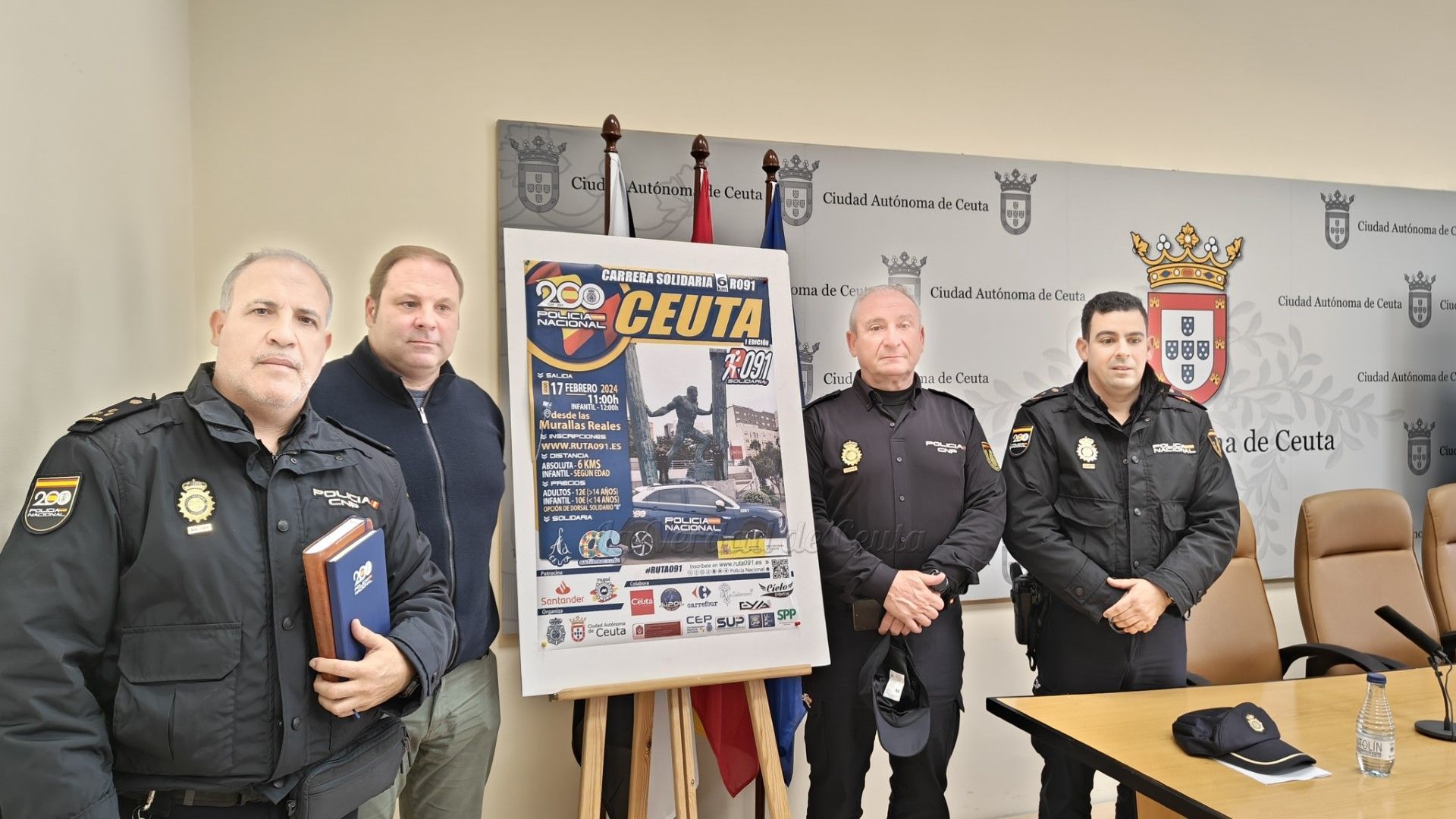 Todo preparado para la primera edición en Ceuta de la Carrera Solidaria 091 de la Policía Nacional