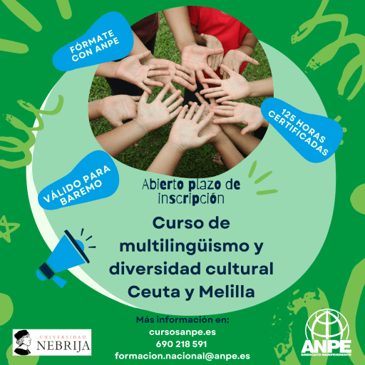 ANPE-Ceuta vuelve a organizar un curso sobre multilingüismo y diversidad cultural