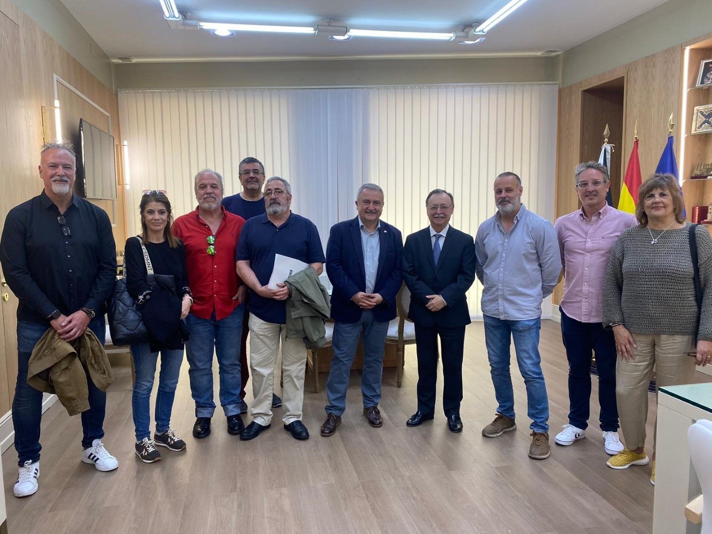 Responsables de la Federación de Sanidad y Sectories Sociosanitarios de CCOO visitan Ceuta