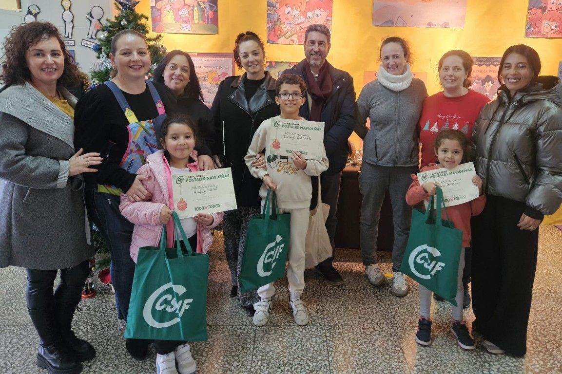 CSIF Ceuta entrega los premios de su tradicional concurso de postales navideñas