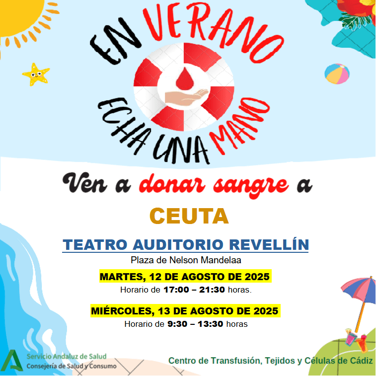 Ceuta llama a la solidaridad con la campaña de donación de sangre “En verano, echa una mano”