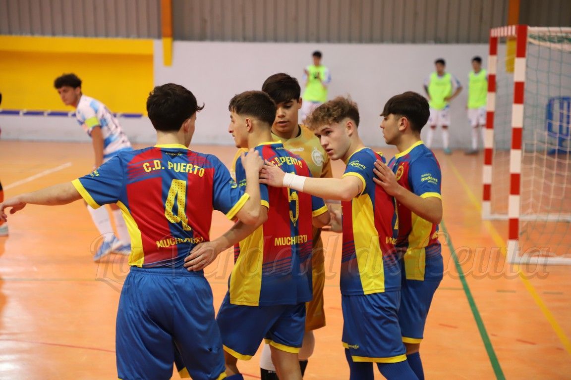 Gran victoria del CD Puerto ante el CD Marqués de Nervión (6-2)