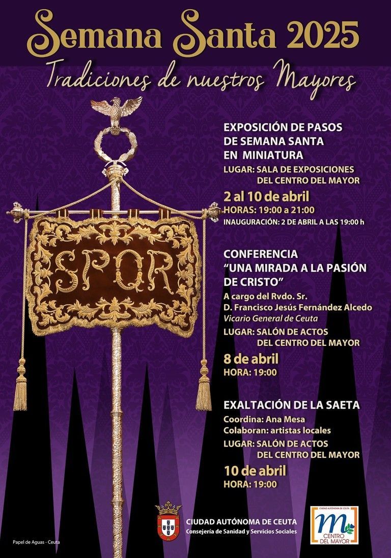 Mañana comienzan los actos del Centro del Mayor para Semana Santa