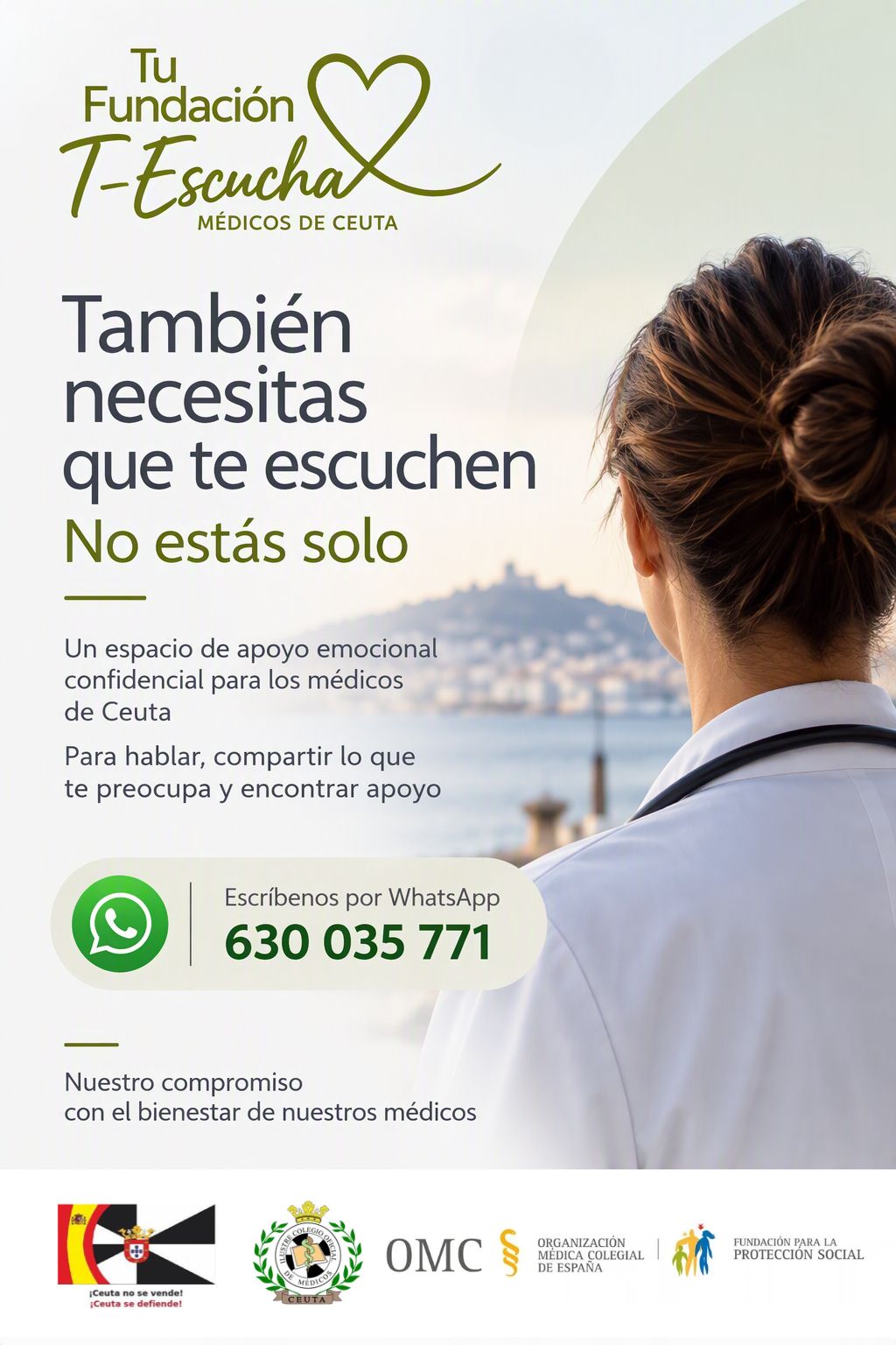 La FPSOMC activa un servicio de atención psicológica para los médicos de Ceuta ante la presión de la crisis migratoria