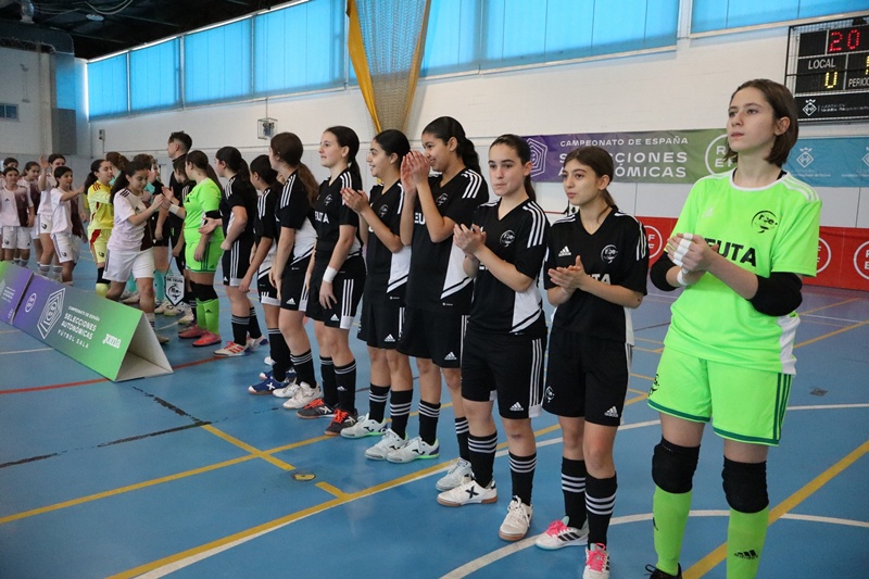 Castilla La Mancha golea a Ceuta en infantiles (0-14) y en cadetes (0-5) en el Campeonato de España de fútbol sala femenino