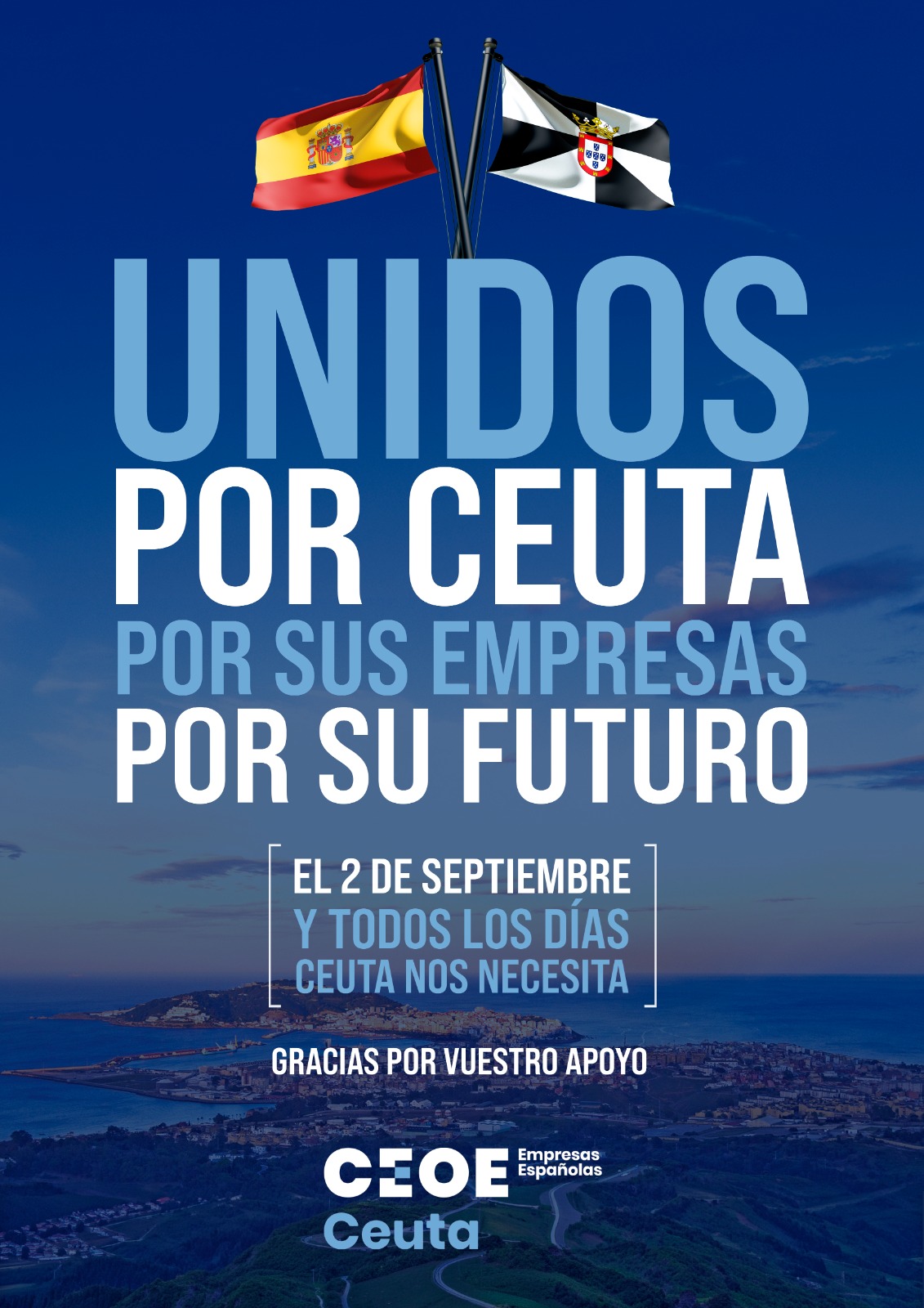 CECE destaca el respaldo empresarial de toda España a Ceuta y anuncia la visita de la CEOE el 9 de septiembre