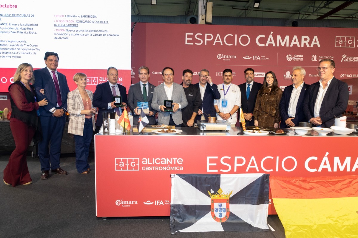 La Cámara de Comercio de Ceuta recibe el apoyo y la solidaridad en Alicante Gastronómica